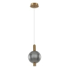 Lampa wisząca Lenti PND-83631-1-BRO-SG LED 7W 3000K kula przydymiona złota
