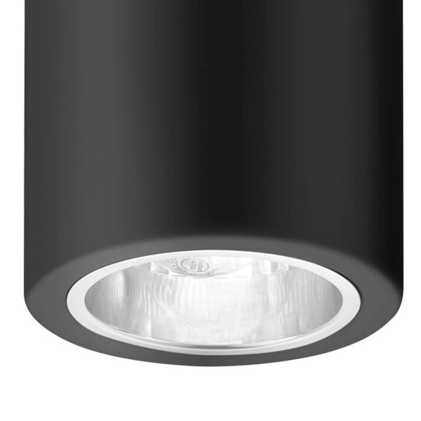 Czarna lampa sufitowa Kobald 2055 metalowa tuba nad blat do kuchni