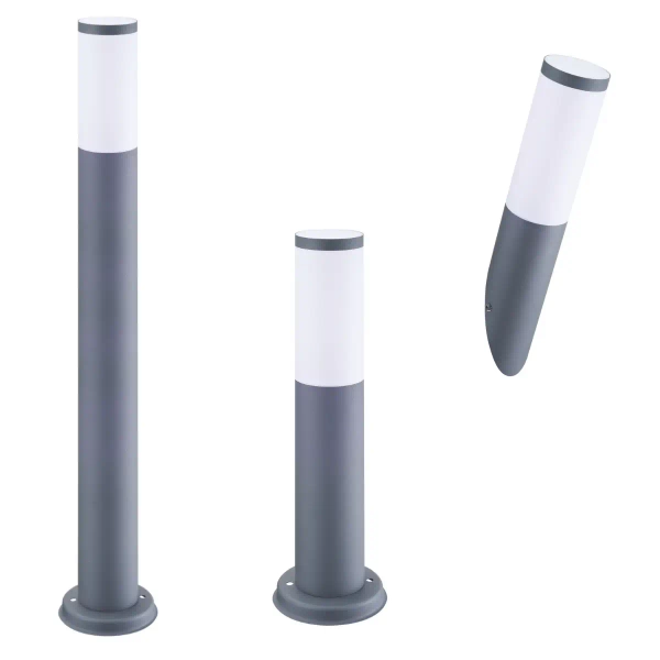 Klosz do lamp ogrodowych OSLO 305220 podłużny biały szary