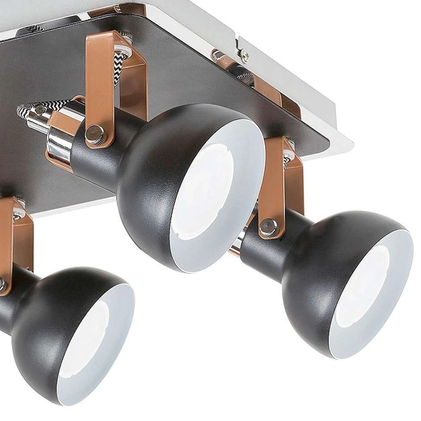 LAMPA sufitowa BALZAC 5612 Rabalux regulowana OPRAWA industrialne reflektorki czarne