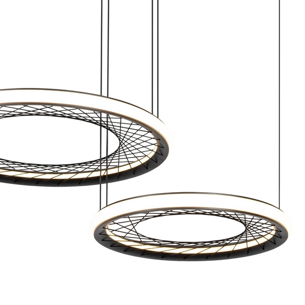 Lampa zwieszana Nest ML0525 Milagro LED 77W 4000K zwis biały czarny