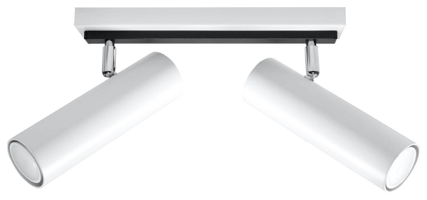 Reflektorowa LAMPA sufitowa Direzione SL.0496 Sollux metalowa OPRAWA listwa SPOT regulowane tuby białe