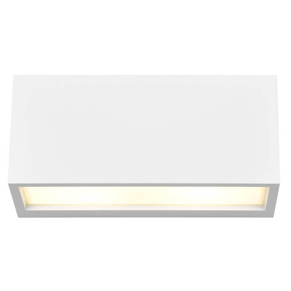 Prostokątna lampa ścienna MAYENNE 218560231 do łazienki IP44 biała