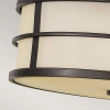 LAMPA sufitowa FE-FUSION-F Elstead FEISS okrągła OPRAWA metalowy plafon brąz biały