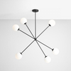 Minimalistyczna lampa wisząca Ohio 1081PL_K1 biała czarna