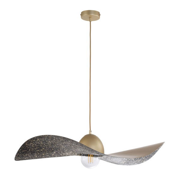 Metalowy zwis kuchenny KAPELLO wisząca lampa nad blat złota