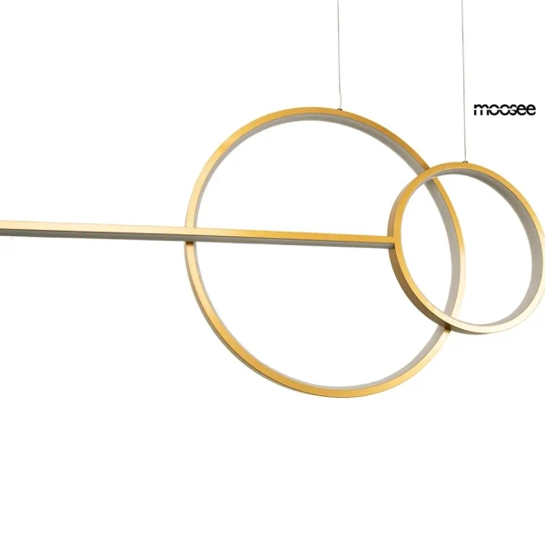 Wisząca lampa z pierścieniami RAGE złota MSE1501100555 1xLED 30W 3000K ringi