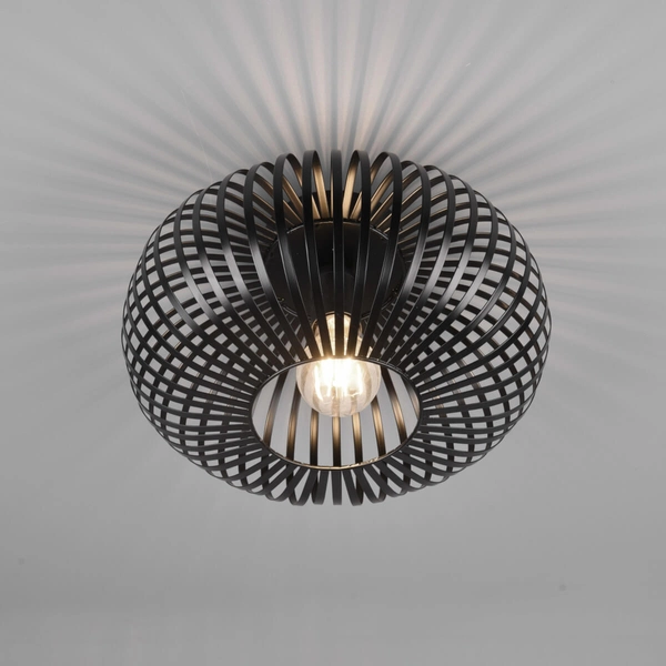 Lampa nasufitowa JOHANN 606903032 Trio klatka do jadalni czarna