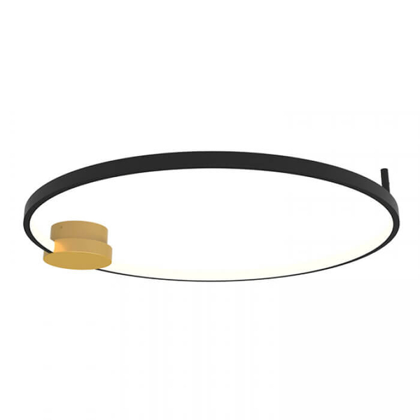Ledowa lampa ring wisząca 23098 LED 24W 3000K do jadalni czarny