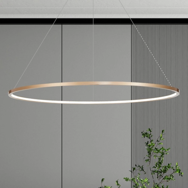 Lampa wisząca pierścieniowa Saturno ML8865 Milagro LED 65W 4000K ring IP44 złoty
