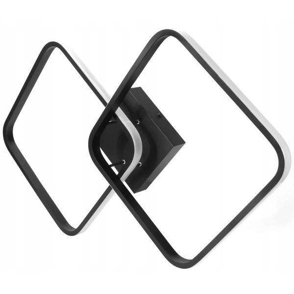 Lampa sufitowa kwadratowa 303 Domeno LED 52W 3000-6000K czarna