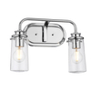 Podwójna lampa ścienna Braelyn QN-BRAELYN2-PC Quintiesse do łazienki IP44 chrom