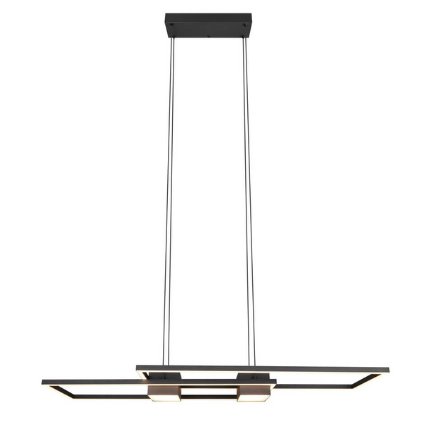 Lampa zwisająca Albany 347710432 Trio LED 37W 2700-6500K prostokąty czarna