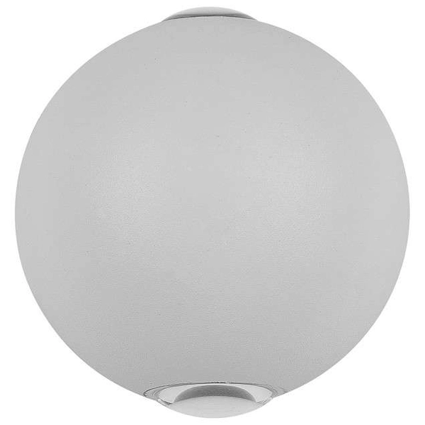 Elewacyjna LAMPA zewnętrzna CARSOLI PL-308W Italux ogrodowa OPRAWA ścienna kinkiet LED 4W 3000K metalowy IP65 biały