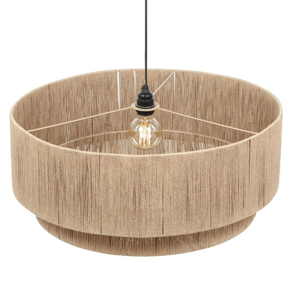Lampa wisząca do salonu SMILLA 366890136 boho beżowa czarna