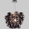LAMPA wisząca BENTO PND-7273-S-8-SMK Italux modernistyczna OPRAWA szklany ZWIS bubbles bańki przydymione