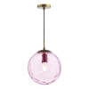Lampa okrągła wisząca Ripple SP70-RIP8803 do salonu kula różowa brąz