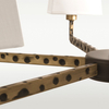Stylowa LAMPA wisząca STOCKHOLM P06636BK AU Cosmolight klasyczny zwis do sypialni czarny złoty