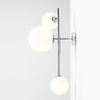 Nowoczesna lampa ścienna DIONE 1092Y4 Aldex balls kinkiet do salonu chrom