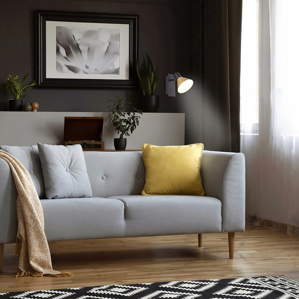 Sypialniany kinkiet Alvaro 3157 reflektorek do czytania czarny złoty