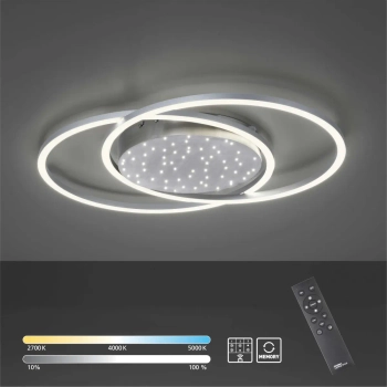 Lampa sufitowa z regulacją barwy YUKI biała 6025-55 3xLED 48W 2700-5000K CCT
