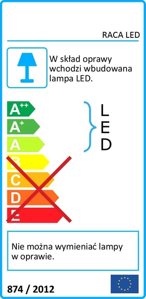 Kinkiet LAMPA ścienna RACA LED 5W 4000K 00023 Ideus przyścienna OPRAWA metalowa kostka cube biała