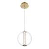 Wisząca lampa Atomo QN-ATOMO-1P-BG LED 9W 3000K szklana kula złoty