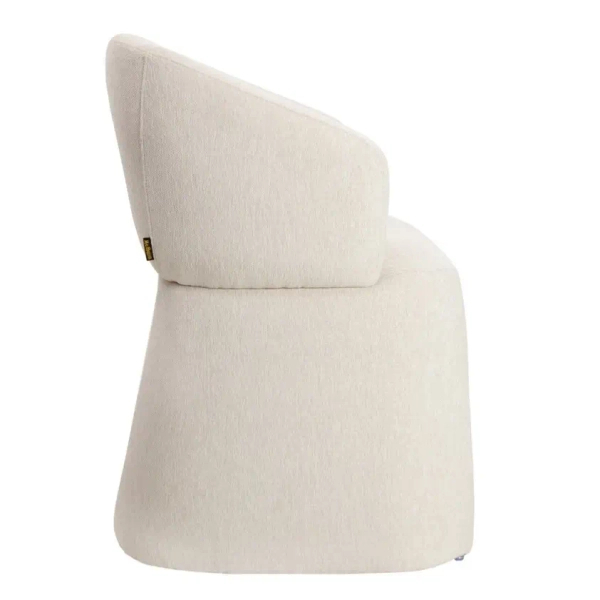 Nowoczesne krzesło TOMI MM001501100363 beżowe tapicerowane 45cm