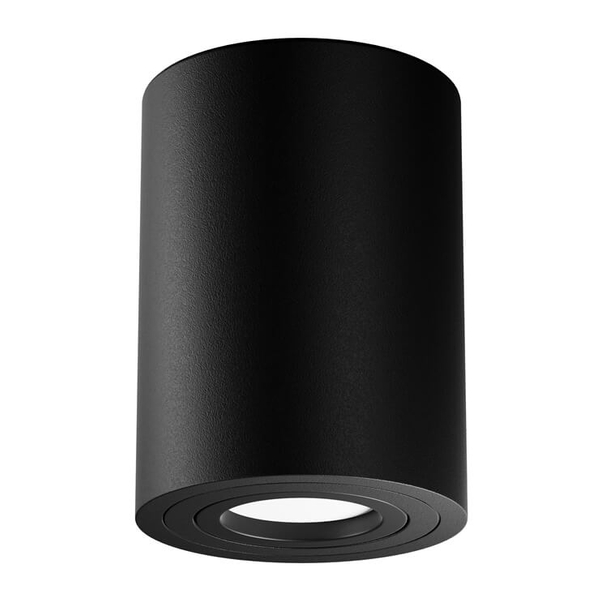 Okrągła oprawa sufitowa Atom C016CL-01B tuba czarna