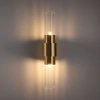 Ryflowana lampa ścienna GLOW ST-DW7790 złota tuba 2xG9 glamour