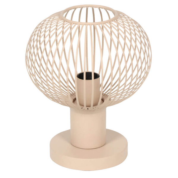 Kulista lampa stolikowa GILA 565700166 Trio bubble do gabinetu beżowa