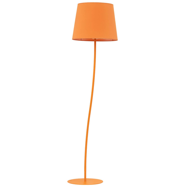 Podłogowa lampa do sypialni Nicola 6644 metalowa pomarańczowa