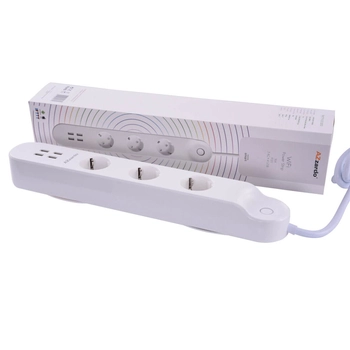 Potrójna listwa z gniazdkami POWER AZ3477 Azzardo wifi biały