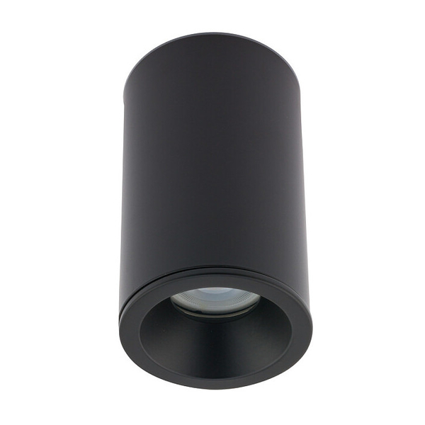 Punktowa lampa sufitowa Alpha 8363 czarna tuba spot łazienkowy