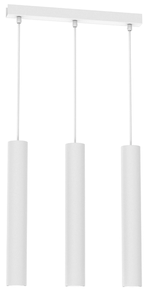 Wisząca lampa Hudson MLP8799 metalowa kaskada loft biała