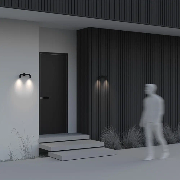 Elewacyjna lampa na taras Sleek O477WL-L4GF3K LED 4W 3000K IP65 grafit