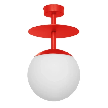 Lampa sufitowa do jadalni PLAAT B PLB112003 czerwony pomarańczowy