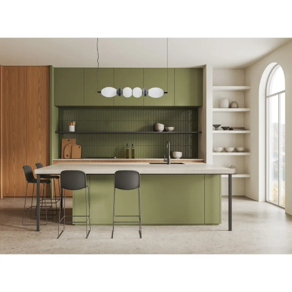 Ceramiczna lampa wisząca Balos PND-94921-4A-BK LED 23W 3000K brązowa biała