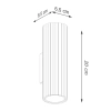 Ścienna lampa podłużna KARBON SL.1647 góra-dół tuba biała