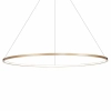 Pierścieniowa lampa wisząca SATURNO ML8863  ring do salonu złoty