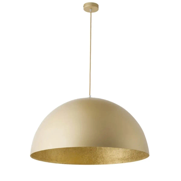 LAMPA wisząca SFERA 32292 Sigma metalowa OPRAWA kopuła zwis złoty