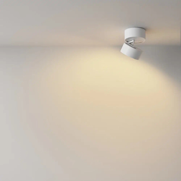 Regulowana lampa sufitowa Onda C024CL-12W2.7K-W-1 biały LED 12W 2700K do salonu