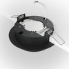 Lampa podsufitowa Hoop DL086-GX53-RD-B downlight okrągły czarny