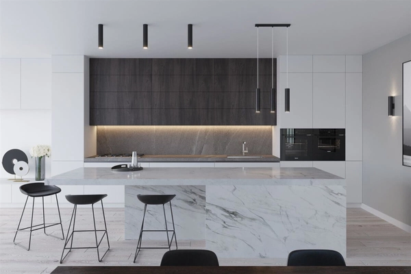 Czarna lampa wisząca SL.1079 metalowe tuby do sypialni