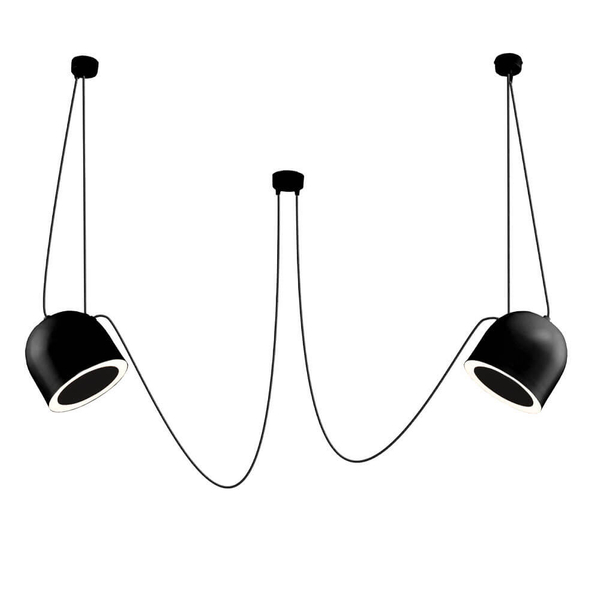 LAMPA wisząca DOBO 9036 Shilo metalowa OPRAWA modernistyczny zwis czarny
