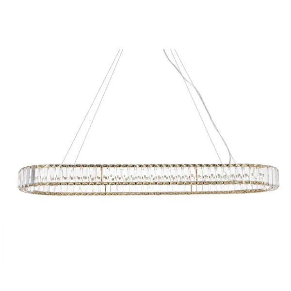 Wisząca lampa glamour ADONIS złota ST-8877P-100 1xLED 15W 3000K owalna
