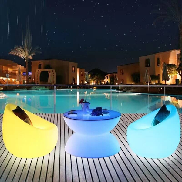 Fotel ogrodowy Party ES-SF002 LED 5W RGBW IP65 biały