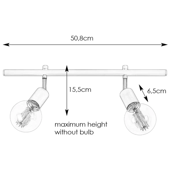 Sufitowa lampa EXPAND 107969 Markslojd metalowa regulowana listwa czarna