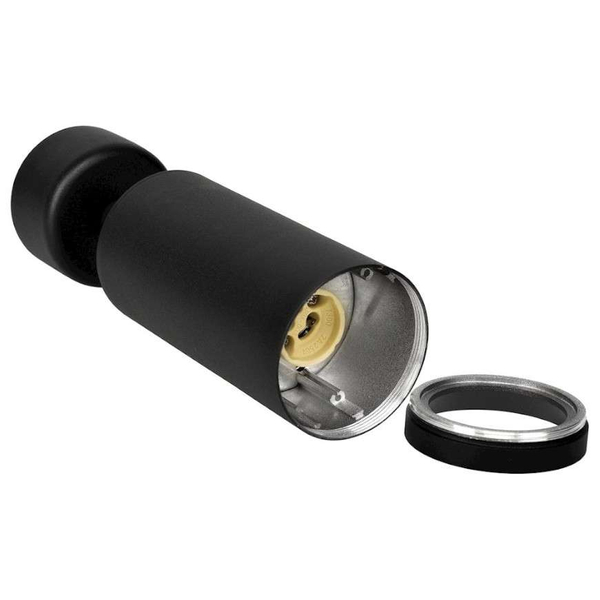 Spot LAMPA sufitowa MICA ML6088 + ML6093 Milagro metalowa OPRAWA tuba + pierścień czarny chrom