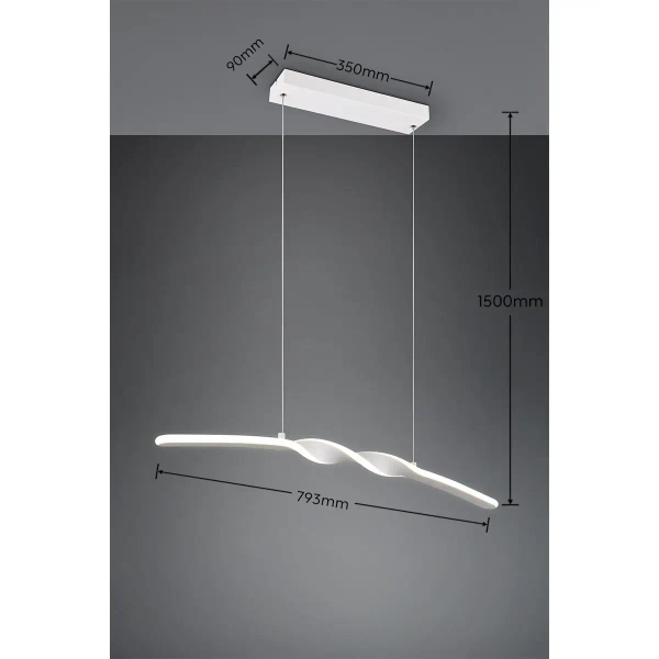 Lampa wisząca GINKO R35791131 LED 18W 4000K salonowa biały